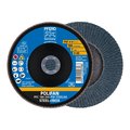 Pferd 7" x 7/8" A.H. POLIFAN® Flap Disc - Z PSF STEELOX, Zirconia, 40 Grit, Conical 62062